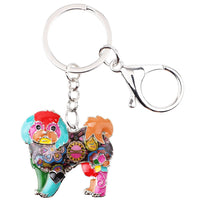 Shih Tzu Enamel Key Chain, Yorkie, Yorkshire Dog, Key Ring, Key Chain Charm,  Key Chain, Pendant Jewelry