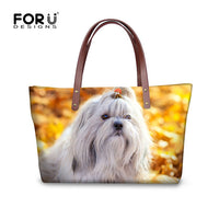 Shih Tzu Handbags, Shoulder Bags, 3D Printing, Large Tote Bag, Bolsas Femininas
