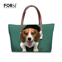 Shih Tzu Handbags, Shoulder Bags, 3D Printing, Large Tote Bag, Bolsas Femininas
