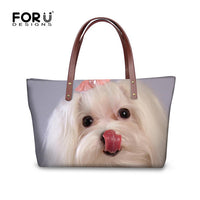 Shih Tzu Handbags, Shoulder Bags, 3D Printing, Large Tote Bag, Bolsas Femininas