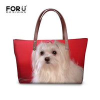 Shih Tzu Handbags, Shoulder Bags, 3D Printing, Large Tote Bag, Bolsas Femininas