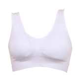 Padded Seamless Bra Vest Tops Rimless Bras