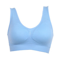 Padded Seamless Bra Vest Tops Rimless Bras