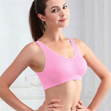 Padded Seamless Bra Vest Tops Rimless Bras