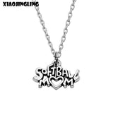 Softball Mom Heart Necklaces & Pendants, Long Necklace, Charm, Chain,  Mother's Day Gifts