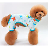 Dog Clothes, Jumpsuit, Cotton Dog Pajamas, Four-Leg Warm Clothes for Dogs, Shih Tzu, Yorkie Clothes
