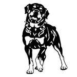 Rottweiler Dog Car Stickers, 17*26.2CM, Vinyl Decal, Car Styling, Truck Decoration, Black/Silver