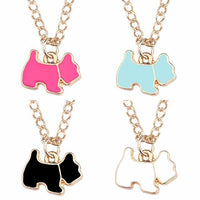 Cute Dog Necklace For Women Animals Puppy Doggy Pendant Kawaii Shiba Inu Husky Poodle Necklaces&Pendants Christmas Xmas Jewelry