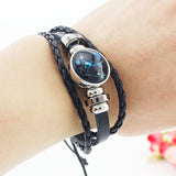 Rottweiler Glass Cabochon Bracelet, Sheltie, Shar Pei Dog, Multilayer Leather Bracelet, Fashion Accessories, Jewelry