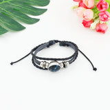 Rottweiler Glass Cabochon Bracelet, Sheltie, Shar Pei Dog, Multilayer Leather Bracelet, Fashion Accessories, Jewelry