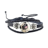 Rottweiler Glass Cabochon Bracelet, Sheltie, Shar Pei Dog, Multilayer Leather Bracelet, Fashion Accessories, Jewelry