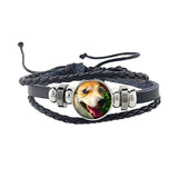 Rottweiler Glass Cabochon Bracelet, Sheltie, Shar Pei Dog, Multilayer Leather Bracelet, Fashion Accessories, Jewelry
