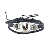 Rottweiler Glass Cabochon Bracelet, Sheltie, Shar Pei Dog, Multilayer Leather Bracelet, Fashion Accessories, Jewelry