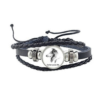 Rottweiler Glass Cabochon Bracelet, Sheltie, Shar Pei Dog, Multilayer Leather Bracelet, Fashion Accessories, Jewelry