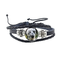 Rottweiler Glass Cabochon Bracelet, Sheltie, Shar Pei Dog, Multilayer Leather Bracelet, Fashion Accessories, Jewelry