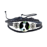 Rottweiler Glass Cabochon Bracelet, Sheltie, Shar Pei Dog, Multilayer Leather Bracelet, Fashion Accessories, Jewelry