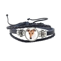 Rottweiler Glass Cabochon Bracelet, Sheltie, Shar Pei Dog, Multilayer Leather Bracelet, Fashion Accessories, Jewelry